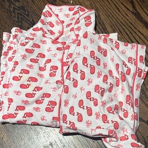 Roller Rabbit Pink Whale Print Pajamas